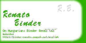 renato binder business card